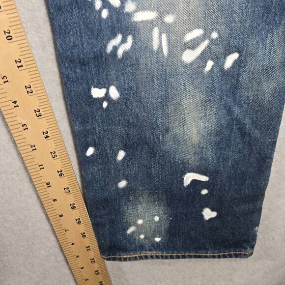 Levis Jeans 501 34x32 Paint Splatter - Picture 10 of 14